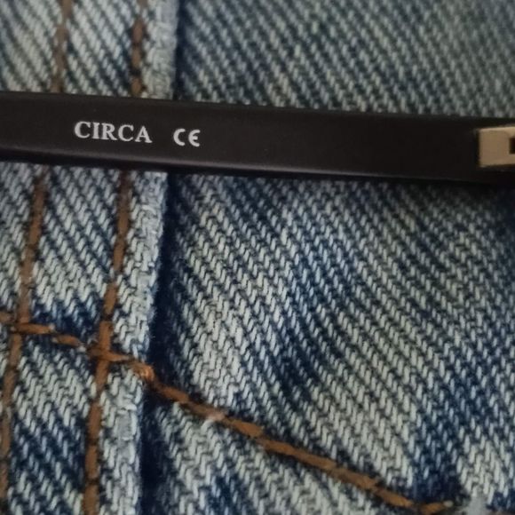 VINTAGE Circa Round Black Glasses Sun Reading Retro Plastic Frames +2.25 - Picture 4 of 9